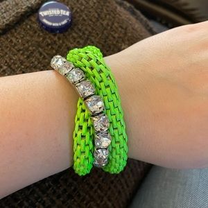 Neon Green Stretch Bracelet